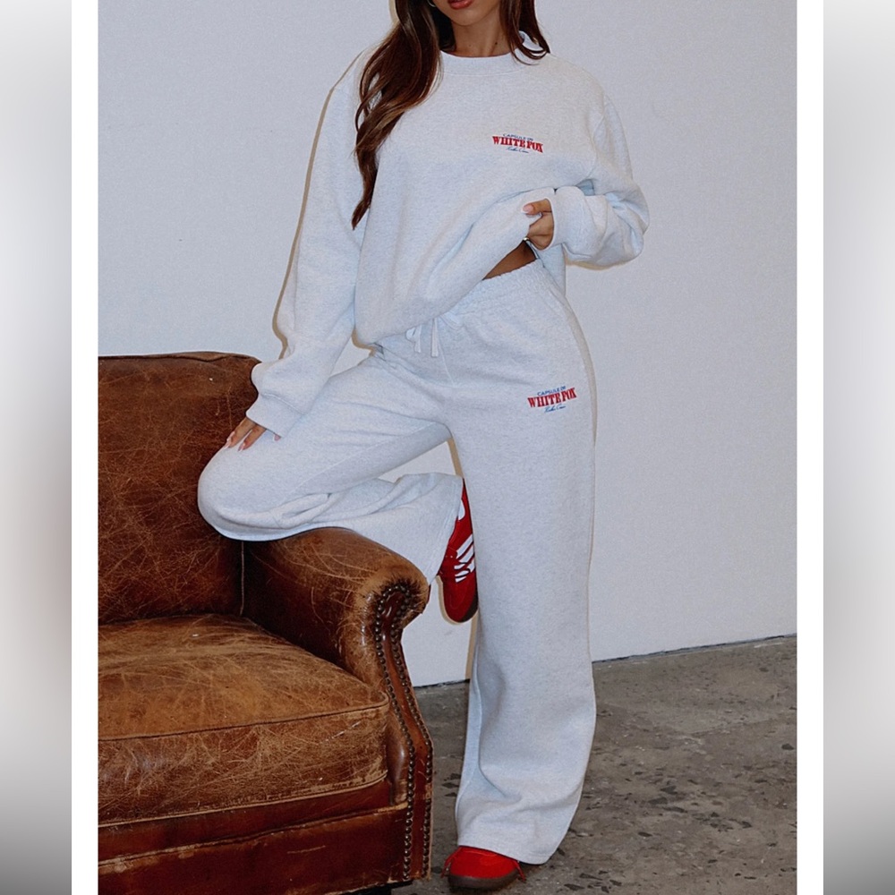 White Fox Limited Edition Capsule 9 Rodeo Crew Wide Leg Sweatpants NWT